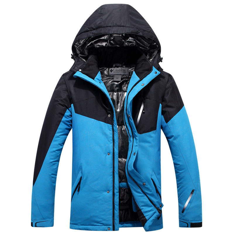 冬季户外滑雪服男款拼色冲锋衣