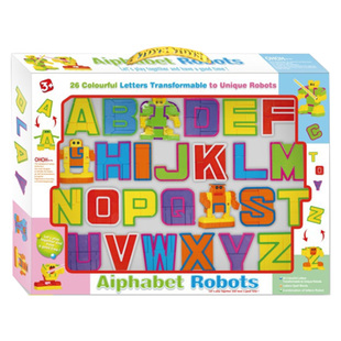 字母变形机器人金刚数字儿童26个英文益智组装 abc早教男孩玩具车