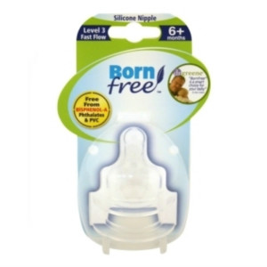 Born free 奶嘴 以色列产 一盒2只装 2段 中速流量  3-6个月 清！