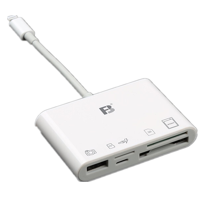 沣标OTG读卡器免APP微单反相机CF/SD/TF/XQD卡照片视频直传手机