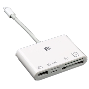 沣标OTG读卡器免APP微单反相机CF/SD/TF/XQD卡照片视频直传手机