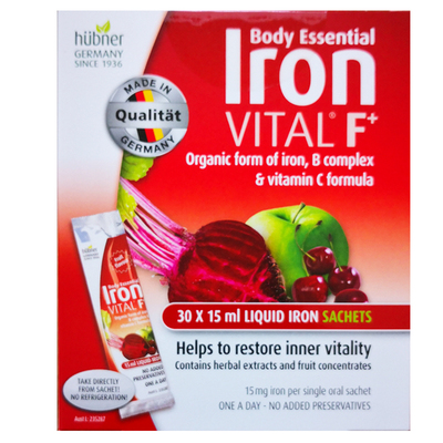 澳洲Hubner Iron 郝柏娜铁口服液果蔬味便携条儿童 SU274