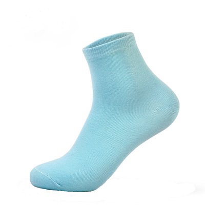 女士纳米银抗菌吸汗透气中筒棉袜