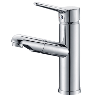 圣托玛斯42177抽拉龙头圣托马斯梳洗台冷热水洗头伸缩化妆浴室柜