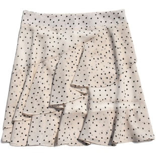 短裙半身裙女新款裙裤夏季半裙黑色大码小个子白色短款雪纺裙子