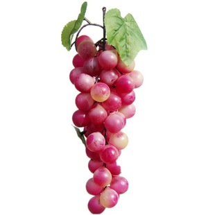 仿真紫青葡萄串装饰假塑料绿树叶子提子藤条水果藤蔓摆件植物吊顶