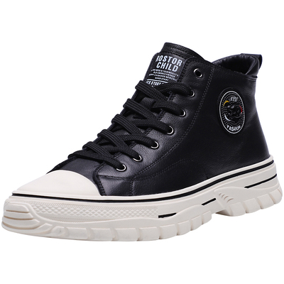 秋冬款潮鞋男士真皮高帮鞋马丁靴