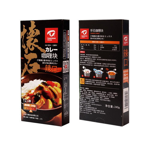 怀石咖喱砖日式咖喱块火锅底料即食拌饭家用咖喱酱辣口240g/盒