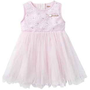 Hello Kitty女童夏礼服裙连衣裙子公主裙小洋装儿童背心裙