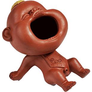 陶迷喷水茶宠茶玩家居摆件紫砂撒尿娃娃尿童手工制作创意包邮