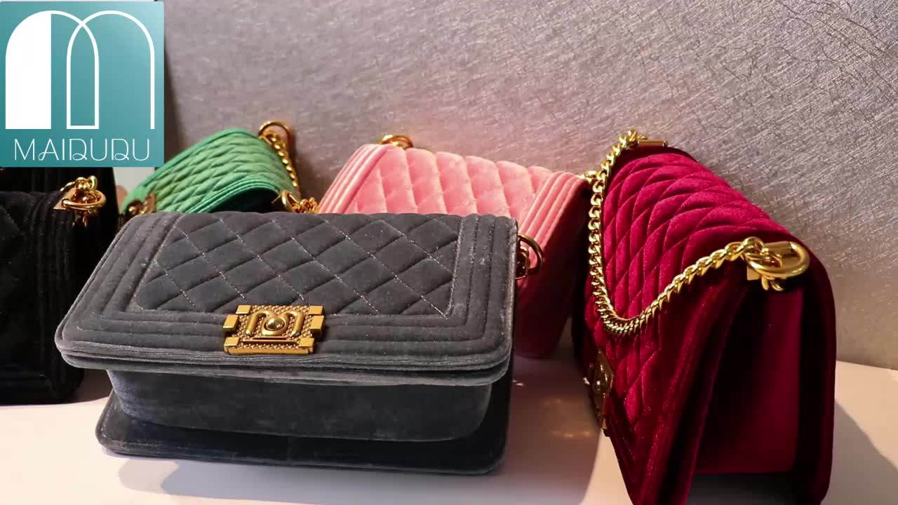 Maidudu Fashion Designer Velvet Bags Handbags Women Famous Brands