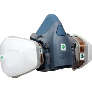 3M7502防毒面具配6006多功能防护喷漆甲醛化工业气体粉尘防毒面罩