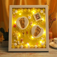 12 -Доска с плотностью плотности желтое основание+золотой лак+10 ламп