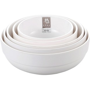扬格汤碗圆碗韩式碗快餐店餐馆大碗粥米饭碗个性密胺仿瓷餐具