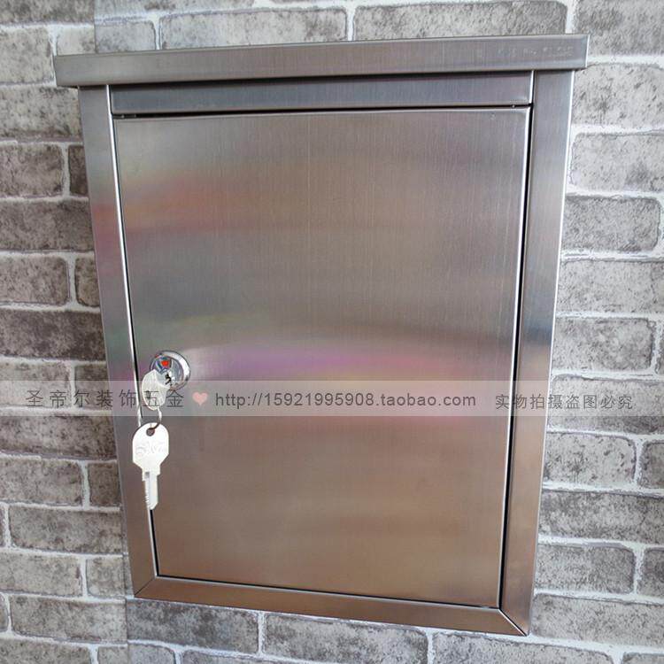 大号加厚304不锈钢信箱防水意见箱单位社区家庭信报箱杂志箱挂墙