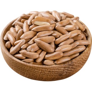 新货原味手剥开口巴西松子坚果干果阿富汗松子500g散装特大颗粒级