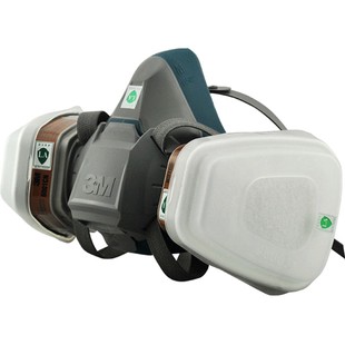 正品3M6502硅胶防毒面具防粉尘防护喷漆化工有机气体农药专用面罩
