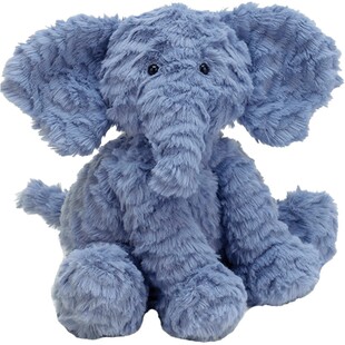 英国Jellycat波浪毛大象毛绒玩具安抚陪伴玩偶娃娃公仔紫色礼物
