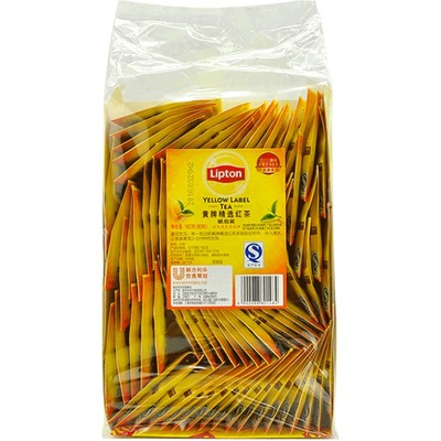 立顿红茶包黄牌精选红茶160g（纸包装）E80酒店客房袋泡茶2gX80袋