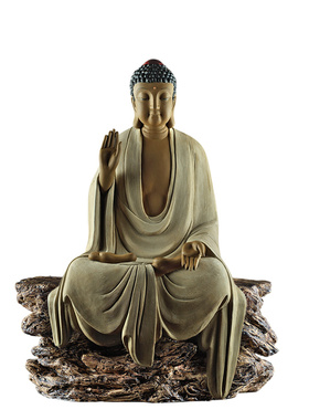 石湾公仔手工艺如来陶瓷装饰品