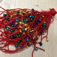 Золотая тыква шампуры колокола красная веревка