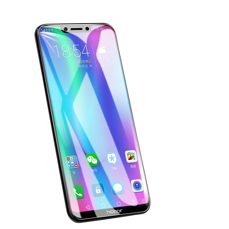 华为荣耀play钢化膜全屏覆盖荣耀9i手机防摔蓝