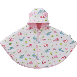 艾娜骑士 婴儿夹棉披风 婴儿外出披风斗篷宝宝斗篷新生儿披风秋冬