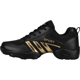 恋上舞2025秋季广场舞鞋软底透气水兵现代舞蹈鞋男爵士健身跳舞鞋