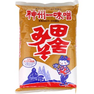 味噌汤 日本原装进口神州一田舍味噌红味噌酱1kg味增调味料包邮