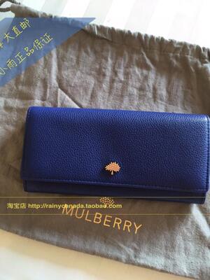 Классический длинный кошелек в виде маленького дерева с логотипом Mulberry, классический яловой кожи, канадский агент по закупкам