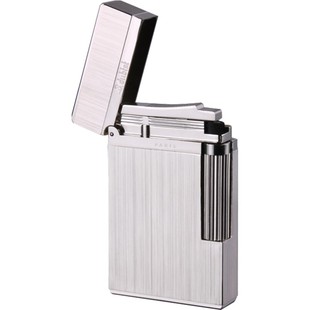 正品法国都柏特打火机朗声充气送男士侧滑钢音纯黄铜砂轮个性高档