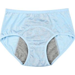 3条装中腰前后防漏生理裤经期大码姨妈裤少女生理期三角女士内裤