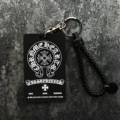 Watermelon Red Chrome Hearts Case + Black Leather Cord