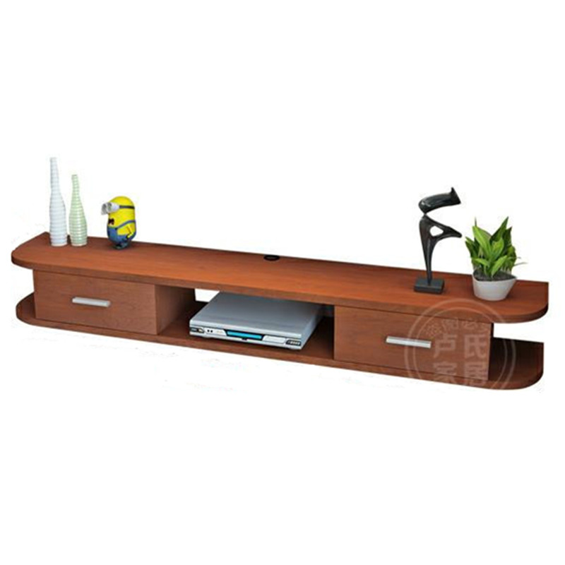 机顶盒背景墙置物架现代简约欧式壁挂电视柜客厅卧室墙壁搁板收纳