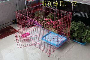 新款包邮狗笼子小型犬 泰迪笼子贵宾跑笼无上盖跑床展示台围栏狗