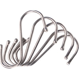 顶谷不锈钢s型挂钩晒香肠腊肉钩S挂勾子咸鱼厨房宿舍浴室收纳挂钩