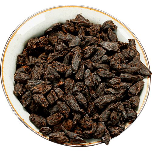 茶化石碎银子茶 普洱茶熟茶1kg糯米香散茶老茶古树老茶头2斤云南