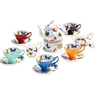 欧式茶具套装骨瓷英式下午茶茶具陶瓷红茶杯咖啡杯碟美式咖啡具壶