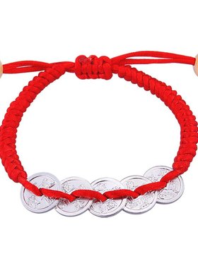 999手绳金言纯银足银999