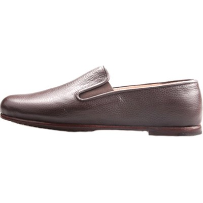 内联升男鞋手工镶芯荔枝纹皮便鞋