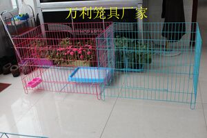 新款包邮狗笼子小型犬 泰迪笼子贵宾跑笼无上盖跑床展示台围栏狗