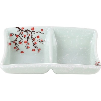 扬格雪夜红仿瓷密胺餐具新品味碟