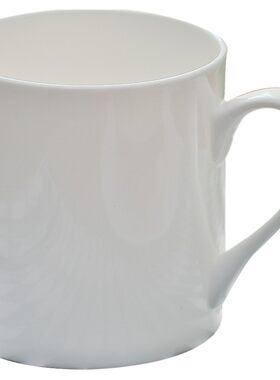 纯白陶瓷马克杯早餐杯咖啡杯杯子