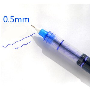 白雪PVN-159直液式大容量走珠笔彩色0.38针管型中性笔0.5mm签字笔