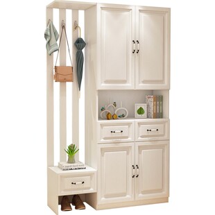 门厅柜玄关柜隔断柜简约现代鞋柜定制客厅挂衣架衣帽柜装饰柜欧式