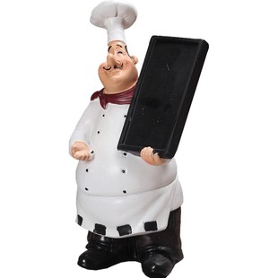 美式创意酒吧咖啡餐厅蛋糕店家居电视柜厨房装饰厨师工艺品摆件设