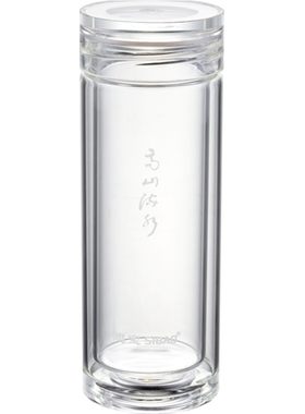 思宝官方旗舰店直筒双层玻璃杯