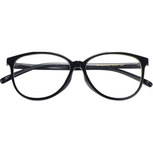 HAN防蓝光防辐射黑框超轻眼镜男女小香素颜镜框近视可配度数48392