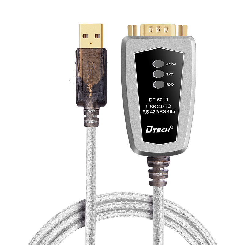 帝特usb转rs485/422串口线工业级通讯模块转换器 usb转485公对公