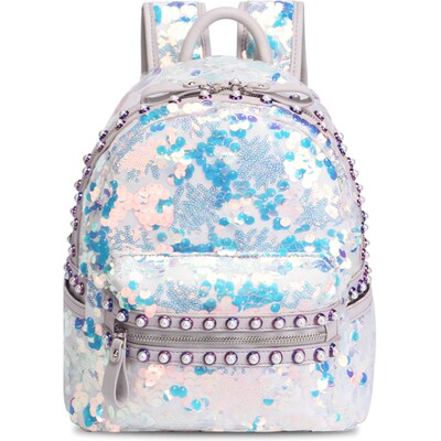 原创时尚风刺绣轻便百搭双肩包